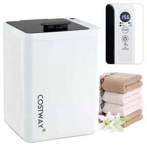 Costway 23L Towel Warmer with Auto Shut Off LED Screen 15-90 Mins Timer Blankets